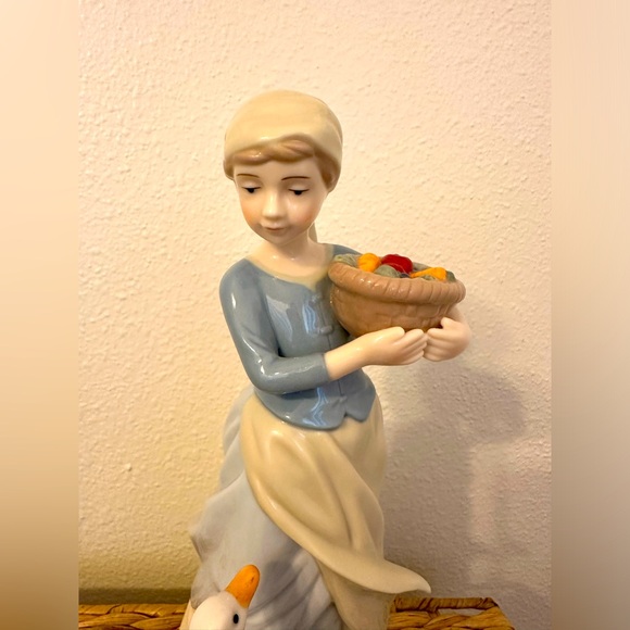 Porcelain Collectable Country Girl Figurine by Classic Treasures - Picture 3 of 4